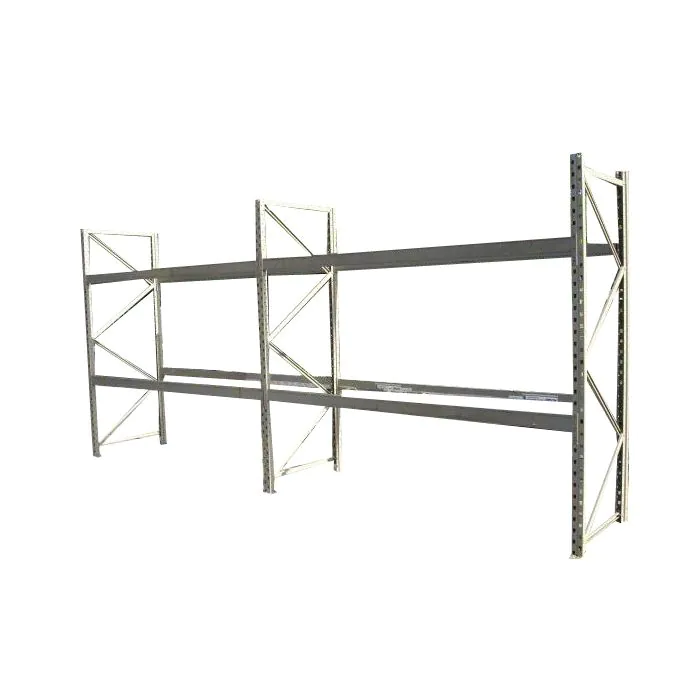 Palettenregal Restpostenpaket, Regallänge: 17,60 - 20,65 lfm. Regalständer: 2.000 x 900 - 1.200 mm 