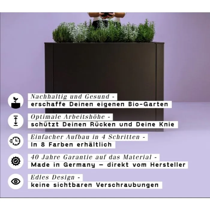 Hochbeet Blumenbeet Blumenkasten Blumenkbel Nr. B4 - Lcht & Palm