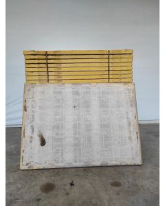Kunststoffplatte, gebraucht | 1.400 x 1.000 x 50 mm | Schalungsplatte | Pferdeboxen
