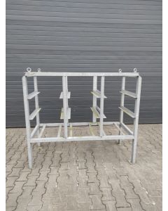 Transportregal | Einschubregal | Gerüstpalette | 1.665 x 730 x 1.440 mm (BxTxH) | Feuerverzinkt | mit Kranösen