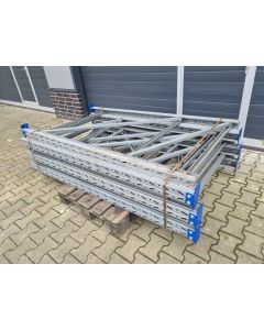 Palettenregalständer Regalständer Palettenregal, gebraucht | SSI Schäfer K | Ständerhöhe: 2.000 | Ständertiefe: 1.100 mm | P: 90 x 75 x 2,5 mm | sendzimir verzinkt