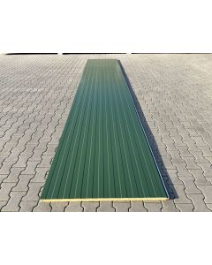 Sandwichplatten für Wand I. Wahl 40mm Chromoxidgrün Länge 6,00m (30,00€/QM)