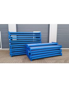 Palettenregaltraverse Traverse Palettenregal, gebraucht | SSI Sch&auml;fer PR600 | lichte Weite: 2.700 mm | Kastenprofil: 80 x 40 mm | blau