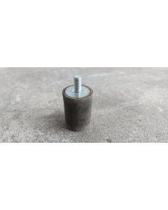 Gummipuffer Schwingungsd&auml;mpfer, gebraucht | Gewinde: M6 | Gesamth&ouml;he: 48 mm | L&auml;nge Gummipuffer: 25 mm 