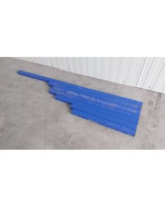 Rechteckrohr Vierkantrohr Stahltr&auml;ger Sonderposten, gebraucht | Gesamtl&auml;nge: 7 verschiedene | Profil: 60 x 40 mm | blau