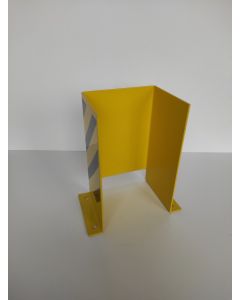 U - Anfahrschutzecke Palettenregal, neu | Gesamthöhe: 400 mm | Gesamtbreite: 340 mm | Öffnungsmaß : 240 mm | gelb-schwarz