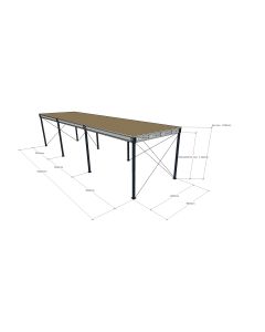 Lagerbühne neu 4,00 x 15,00 m, Tragkraft 500 kg / m²