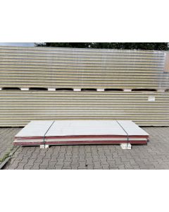 Sandwichplatten 40 mm Dach II. Wahl RAL 8012 Paket 900B
