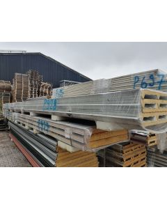 Sandwichplatten 40 mm Dach II. Wahl weiß Paket 928B