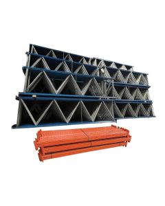 Palettenregalanlage Palettenregal Regalanlage, gebraucht | Arestant AS | Regalständer: 4.000 x 1.100 mm | lichte Weite: 2.705 mm | Regallänge: 19,58 lfm.