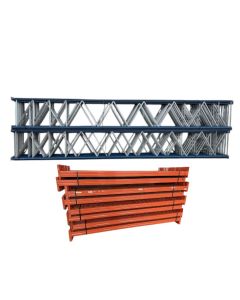 Palettenregalanlage Palettenregal, gebraucht | Polypal Stockpal | Regalständer: 8.000 x 1.100 mm | Lichte Weite: 2.700 mm | Regallänge: Auswählbar