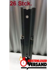 26x Aufstocklaschen für Palettenregale / Link 51 / F. Rahmenprofiltypen: M / H / E / S / anthrazit