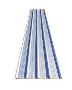 Sandwichplatten Dach 40mm Silbergrau 4,00 m (24,25€/QM) 