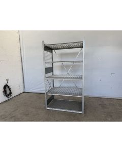 Fachbodenregal Magazinregal, gebraucht | Dexion HI280 | Gitterrostboden | Gesamthöhe: 2.400 mm | Gesamttiefe: 800 mm | Regallänge: 1,38 lfm.