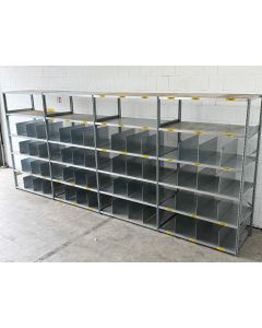 Fachbodenregal Magazinregal | SSI Schäfer R 3000 | neu & gebraucht | Gesamthöhe: 2.278 mm | Gesamttiefe: 800 mm | 6 Ebenen | inkl. 48 Fachteiler | Regallänge: 5,33 lfm. 
