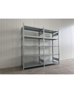 Fachbodenregal Magazinregal, neu | META CLIP | Gesamth&ouml;he: 2.000 mm | Gesamttiefe: 500 mm | Regall&auml;nge: 2,15 lfm.