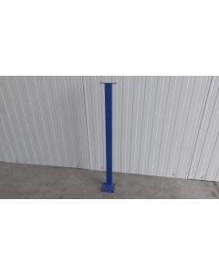 Gel&auml;nderpfosten Stahltr&auml;ger, gebraucht | Gesamtl&auml;nge: ca. 1.060 mm | Profil: 60 x 40 mm | mit Kopf- und Fu&szlig;platte | blau