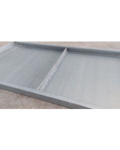 Unterzug Stahlb&ouml;den Fachbodenregal, gebraucht | Dexion Schraubregal | Gesamtl&auml;nge: 453 mm | f&uuml;r Bodentiefe: 457 mm | verzinkter Stahl