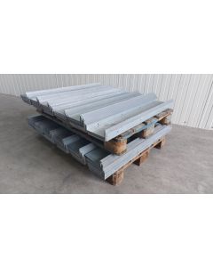 L-Profil Winkelblech Stahlblech, gebraucht | Schenkel Abm.: 150 x 50 mm | Gesamtl&auml;nge: 1.000 mm | Material: verzinkter Stahl