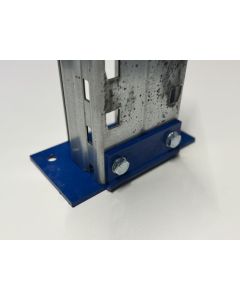 Fußplatte Fußplatten f. Palettenregal, neu | SSI Schäfer PR600 | für 120 mm Rahmenprofil | RAL 5010 Enzianblau