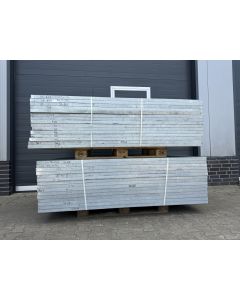 Gitterrost Regalrost Schweißrost, gebraucht | Gesamttiefe: 2.075 mm | Gesamtbreite: 1.090 mm | Maschenweite: 44 x 11 mm | Bezeichnung: GR-128