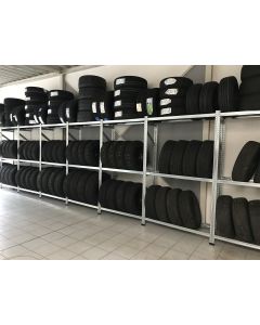 -NEUWARE- Reifenregal S-1, 2.500 x 400 mm, Steckregal, Lagerregal 