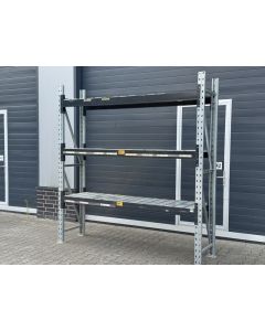Palettenregalanlage Palettenregal, gebraucht | Bito PL38 | Regalständer: 2.480 x 600 mm | Lichte Weite: 2.200 mm | Stahlpaneele | Regallänge: 2,38 lfm.