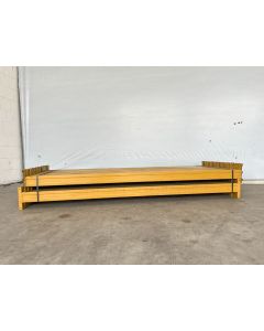 Palettenregaltraverse Traverse Palettenregal, gebraucht | Eurostock AS | lichte Weite: 2.700 mm | K: 120 x 50 mm | gelb