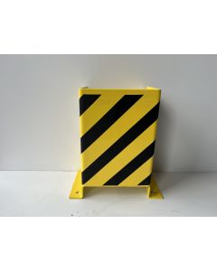 U-Anfahrschutz für Lagerbühne, neu | Gesamthöhe: 400 mm | Gesamtbreite: 250 mm | Gesamttiefe: 200 mm | Öffnungsmaß: 240 mm | gelb-schwarz