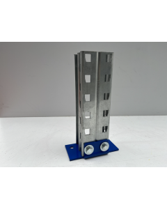 Fußplatte FT911 f. Palettenregal, neu | SSI Schäfer PR 600 | für 75 mm Rahmenprofil | RAL 5010 Enzianblau