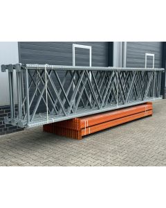 Palettenregalanlage Palettenregal, gebraucht | META Thyssen Multipal S | Regalständer: 6.000 x 1.100 mm | lichte Weite: 3.600 mm | Regallänge: 18,72 lfm.