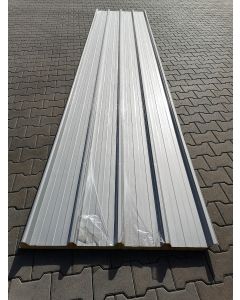 Sandwichplatten Dach 40mm Silbergrau 8,00 m (24,25€/QM)