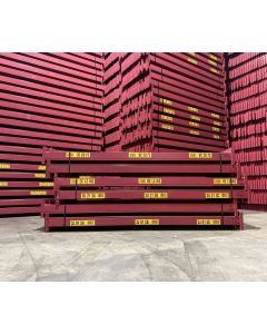 Palettenregaltraverse Traverse Palettenregal, gebraucht | SSI Sch&auml;fer PR600 | lichte Weite: 2.700 mm | K: 120 x 50 mm | L-Winkel | Rotviolett | 5 HK