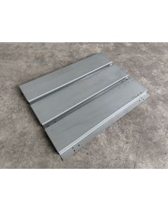 Stahlpaneel Fachboden f. Palettenregal Hochregal, gebraucht | BITO | Abm.: 585 x 460 mm (TxB) | sendzimir verzinkt