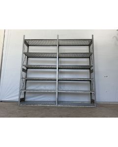 Fachbodenregal Magazinregal, gebraucht | Dexion HI280 | Gesamthöhe: 2.500 mm | Gesamttiefe: 500 mm | Gitterrostboden | Regallänge: 2,71 lfm.