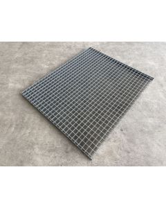 aufgelegtes Gitterrost Regalrost, gebraucht | Gesamttiefe: 1.060 mm | Gesamtbreite: 895 mm | Maschenweite: 33 x 33 mm | Bezeichnung: GR-157