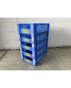 Sichtlagerkiste Stapelkasten Kunststoffkiste Kiste, gebraucht | Bito | Außenmaß: 600 x 400 x 170 mm | Farbe: blau