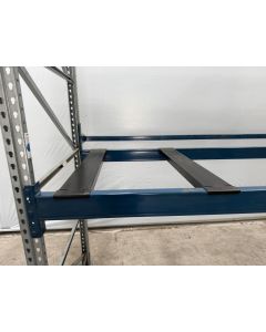 Tiefenauflage Tiefensteg Tiefenstege f. Palettenregal, gebraucht | f. Regaltiefe 1.100 mm | lichte Stützweite: 1.000 mm | K 140 x 50 x 4 mm | roh