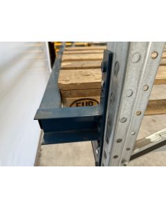 Durchschubsicherung Ladungsbegrenzer f. Palettenregale, gebraucht | Polypal | Gesamtlänge: 2.700 mm | Profilabm.: 50 x 50 mm | blau