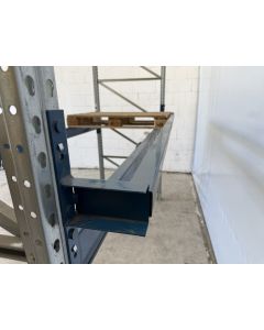 Durchschubsicherung Ladungsbegrenzer f. Palettenregale, gebraucht | Polypal | Gesamtlänge: 4.610 mm | Profilabm.: 50 x 50 mm | blau