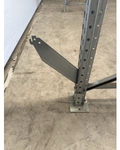 Halter f. Rückwandgitter Agraffenwinkel Konsole, gebraucht | Diagonallänge: 405 mm | Gesamtbreite: 90 mm | sendzimir verzinkt