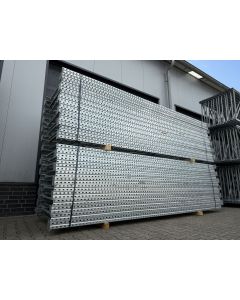 Palettenregalständer Regalständer gebraucht | Dexion Speedlock P90 | M | Rahmenprofil: 90 x 75 x 1,80 mm | Ständerhöhe: 4.000 mm | Ständertiefe: 1.100 mm | sendzimir verzinkt