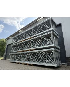Palettenregalständer Regalständer gebraucht | Dexion Speedlock P90 | 100|25 | Rahmenprofil: 100 x 100 x 2,50 mm | Ständerhöhe: 6.000 mm | Ständertiefe: 990 mm | sendzimir verzinkt