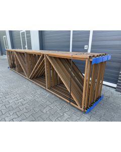 Palettenregalständer Regalständer, gebraucht | ALSER NS | Rahmenprofil: C 80x40x15x2,00 mm | Ständerhöhe: 4.900 mm | Ständertiefe: 1.050 mm | braun
