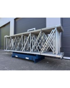 Palettenregalanlage Palettenregal, gebraucht | Polypal Stockpal | Regalständer: 4.000 x 1.100 mm | Lichte Weite: 1.850 mm | Regallänge: 17,50 lfm.