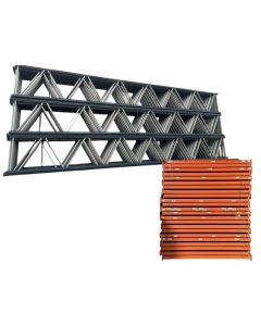  Palettenregalanlage Palettenregal, gebraucht | Mecalux | Regalständer: 9.500 x 1.100 mm | Lichte Weite: 3.300 mm | Regallänge: Auswählbar