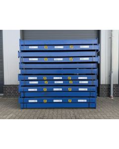 Palettenregaltraverse Traverse Palettenregal, gebraucht | SSI Schäfer PR600 | lichte Weite: 2.700 mm | Kastenprofil: 160 x 50 mm | RAL 5010 blau