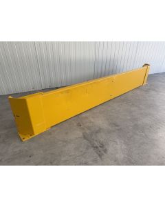 Anfahrschutzleitplanke Anfahrschutz Palettenregal, gebraucht | Doppelregalreihe | lichte Weite: 2.550 mm | Gesamth&ouml;he: 400 mm