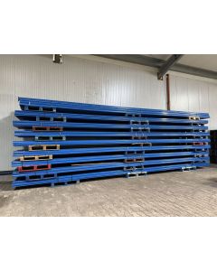 Palettenregalständer Regalständer Palettenregal, gebraucht | Jung Heinrich Esmena | Rahmenprofile: P 100 x 81,3 x 1,80 mm | Ständertiefe: 1.100 mm | Ständerhöhe: auswählbar | blau