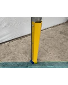 Ständerschutz Pfostenschutz Rammschutz, II. Wahl (Neuware) | SSI Schäfer | passend für Rahmenprofil: 120 mm | Gesamthöhe: 1.000 mm | gelb